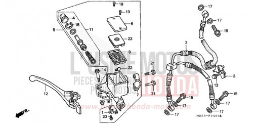 FREIN AVANT MAITRE-CYLINDRE (1) CB600FX de 1999